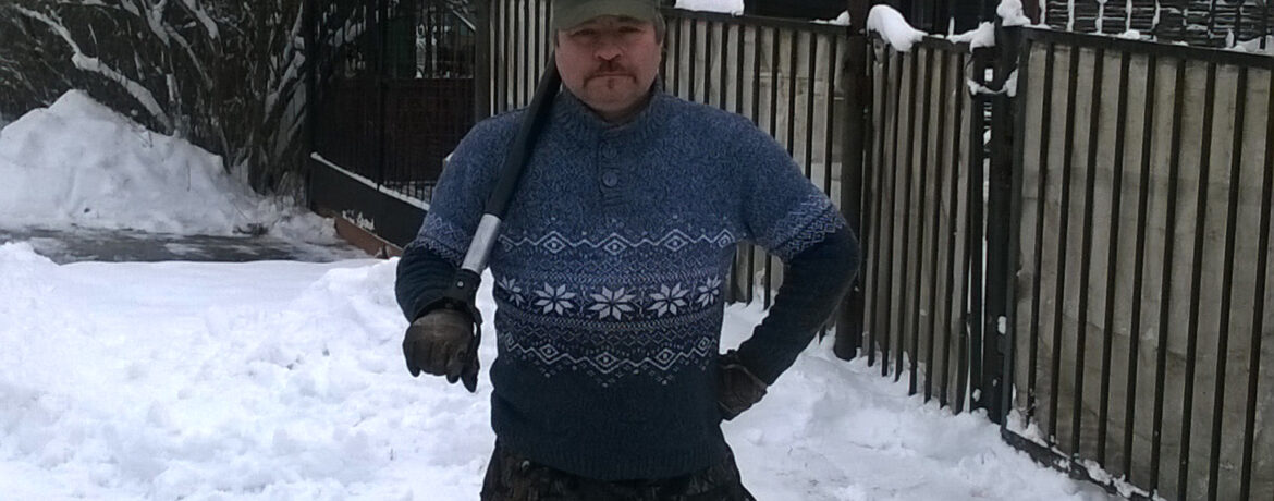 Снег мужчина лопата